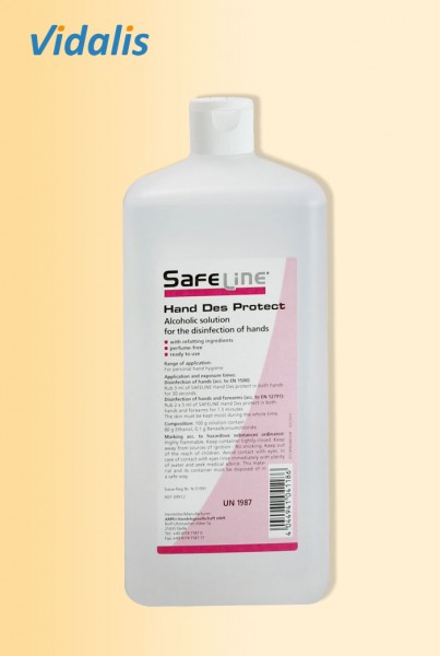 SAFELINE "HAND DES PROTECT" 1 Liter Händedesinfektion, 1 Flasche