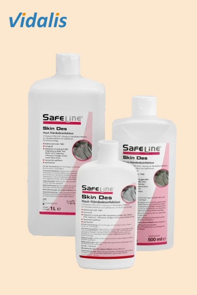 SAFELINE "SKIN DES" 250-ml Haut- und Handdesinfektion, 1 Flasche